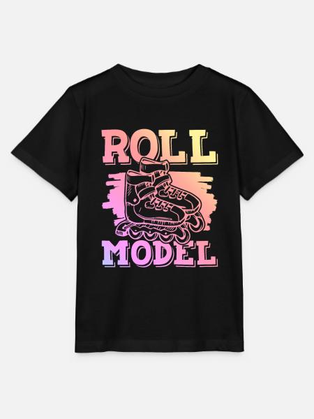 roll skaten - Stanley/Stella Kinder T-Shirt MINI CREATOR - Schwarz