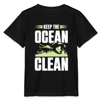 sauber ozean umweltschutz - Stanley/Stella Kinder T-Shirt MINI CREATOR  - Schwarz - Vorne - Mikhail (115cm)