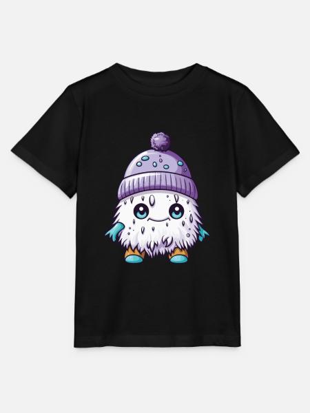Winter Eskimo Comic Winterlich - Stanley/Stella Kinder T-Shirt MINI CREATOR  - Schwarz