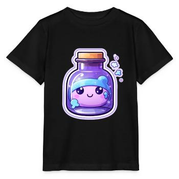 Cute Kawaii Potion - Stanley/Stella MINI CREATOR Kids’ T-Shirt - black - Front - Mikhail (115cm)