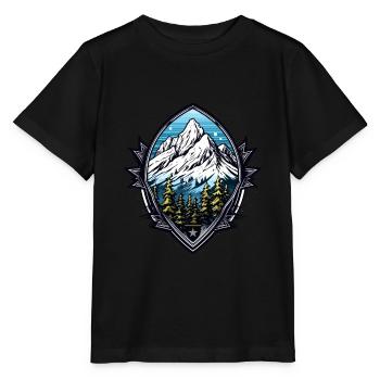 Armoiries des Alpes des montagnes - T-shirt bio MINI CREATOR Stanley/Stella Enfant - noir - Devant - Mikhail (115cm)