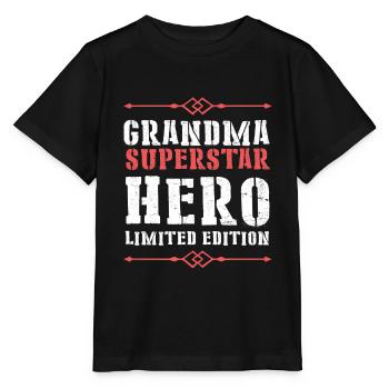 Best Granny Heroine Saying - Stanley/Stella MINI CREATOR Kids’ T-Shirt - black - Front - Mikhail (115cm)