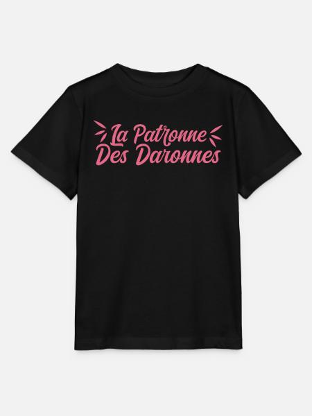 La Patronne Des Daronnes - T-shirt bio MINI CREATOR Stanley/Stella Enfant - noir