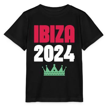 Jours fériés à Ibiza 2024 - T-shirt bio MINI CREATOR Stanley/Stella Enfant - noir - Devant - Mikhail (115cm)