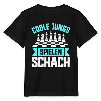 Schach Jungs Schachspieler Jungen - Stanley/Stella Kinder T-Shirt MINI CREATOR  - Schwarz - Vorne - Mikhail (115cm)