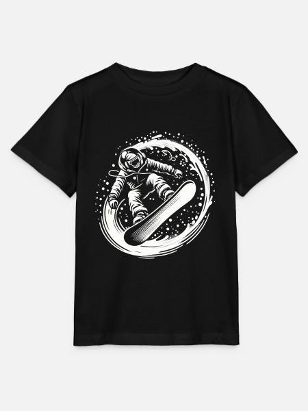 Snowboarder Snow Ski Holiday Board Loop Cool Slope - Stanley/Stella MINI CREATOR Kids’ T-Shirt - black