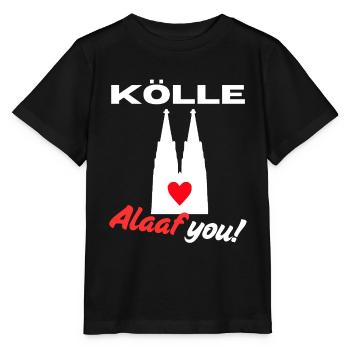 Carnaval Cologne Cologne Alaaf Cathédrale de Cologne Lundi gras - T-shirt bio MINI CREATOR Stanley/Stella Enfant - noir - Devant - Mikhail (115cm)