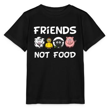 Nachhaltigkeit Vegan Kinder | Friends Not Food - Stanley/Stella Kinder T-Shirt MINI CREATOR  - Schwarz - Vorne - Mikhail (115cm)