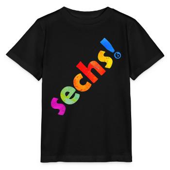 SECHS 6 JAHRE 6. GEBURTSTAG - Stanley/Stella Kinder T-Shirt MINI CREATOR  - Schwarz - Vorne - Mikhail (115cm)