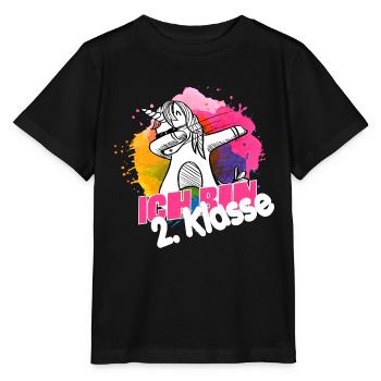 Ich bin 2. Klasse, Schulkind, Grundschule - Stanley/Stella Kinder T-Shirt MINI CREATOR  - Schwarz - Vorne - Mikhail (115cm)