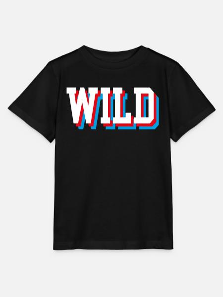 Wild Gliched - Stanley/Stella Kinder T-Shirt MINI CREATOR - Schwarz