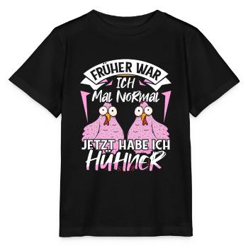Huhn Hühner Geschenk Bäuerin - Stanley/Stella Kinder T-Shirt MINI CREATOR  - Schwarz - Vorne - Mikhail (115cm)