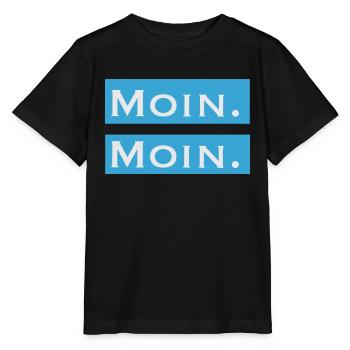Moin Moin - Stanley/Stella Kinder T-Shirt MINI CREATOR  - Schwarz - Vorne - Mikhail (115cm)