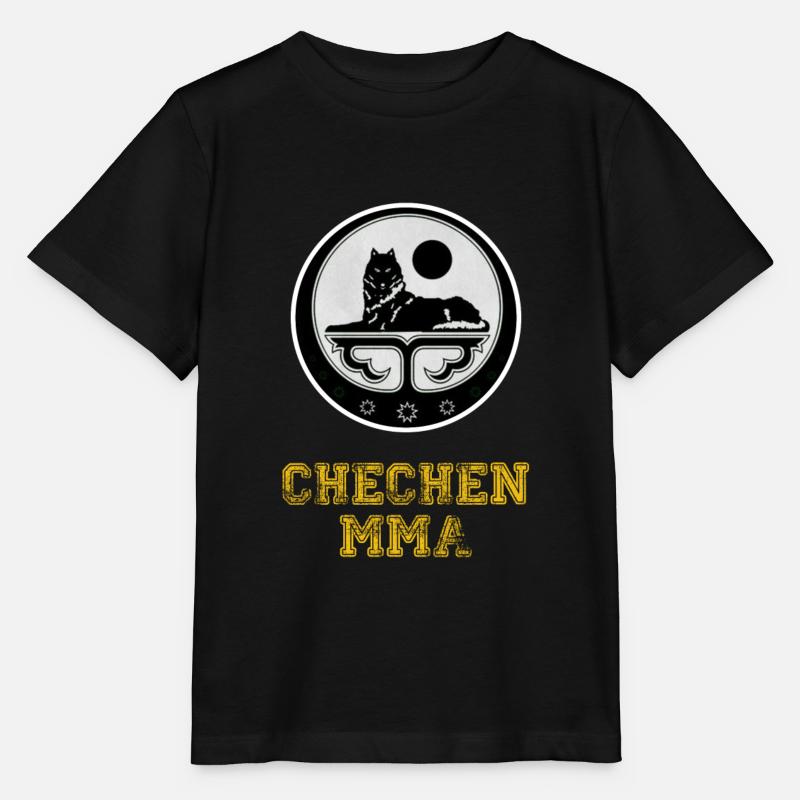 Drapeau tchétchène tchétchène - T-shirt bio MINI CREATOR Stanley/Stella Enfant - noir