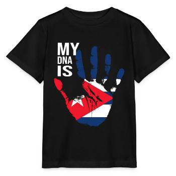 My DNA Is Cuban, Cool Cuba Flag, Cuba Love, Cuba - Stanley/Stella Kinder T-Shirt MINI CREATOR  - Schwarz - Vorne - Mikhail (115cm)