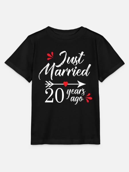 Wedding Anniversary 20 Years Married for 20 Years - Stanley/Stella MINI CREATOR Kids’ T-Shirt - black