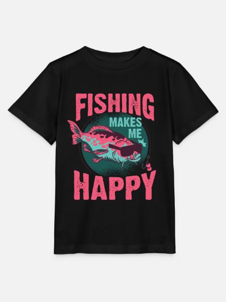 Passe-temps de pêche au poisson - T-shirt MINI CREATOR barn från Stanley/Stella - svart