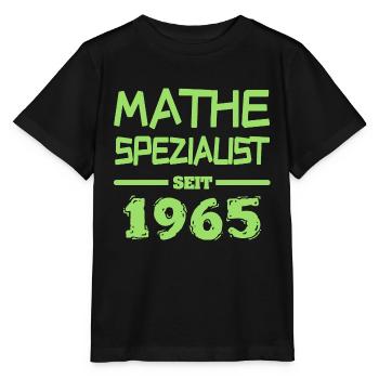 Mathe Mathespezialist 1965 - Stanley/Stella Kinder T-Shirt MINI CREATOR  - Schwarz - Vorne - Mikhail (115cm)