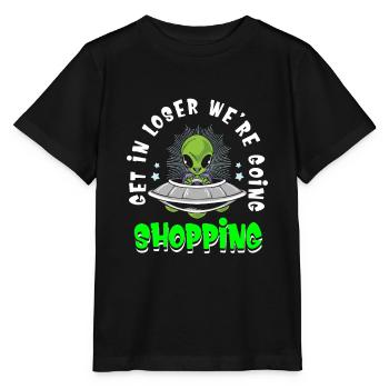 Alien Ufo Alien Aliens Zone 51 - T-shirt bio MINI CREATOR Stanley/Stella Enfant - noir - Devant - Mikhail (115cm)