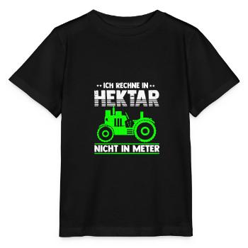 Landwirt - Stanley/Stella Kinder T-Shirt MINI CREATOR  - Schwarz - Vorne - Mikhail (115cm)