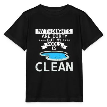 Conceptions de sauveteurs pour les techniciens de piscine - T-shirt bio MINI CREATOR Stanley/Stella Enfant - noir - Devant - Mikhail (115cm)