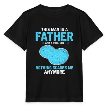 Pool Guy Design pour PoolBoy et Pool Cleaner - T-shirt bio MINI CREATOR Stanley/Stella Enfant - noir - Devant - Mikhail (115cm)