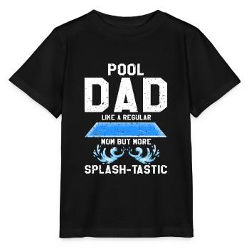 Conceptions de sauveteurs pour les techniciens de piscine - T-shirt bio MINI CREATOR Stanley/Stella Enfant - noir - Devant - Mikhail (115cm)