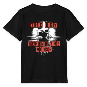 Drummer Boy Schlagzeuger Drumset Silhouette - Stanley/Stella MINI CREATOR Kids’ T-Shirt - black - Front - Mikhail (115cm)