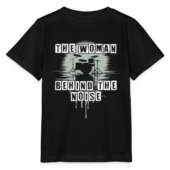 Batteuse Femme Schlagzeugerin Girls Band - T-shirt bio MINI CREATOR Stanley/Stella Enfant - noir - Devant - Mikhail (115cm)