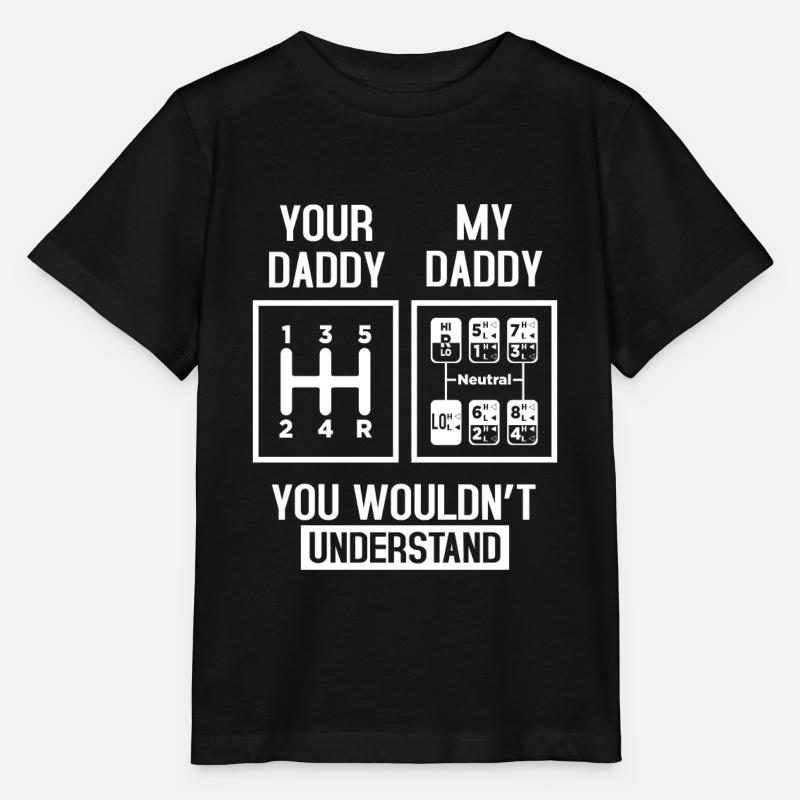 Mein Daddy und dein Daddy - Stanley/Stella Kinder T-Shirt MINI CREATOR  - Schwarz