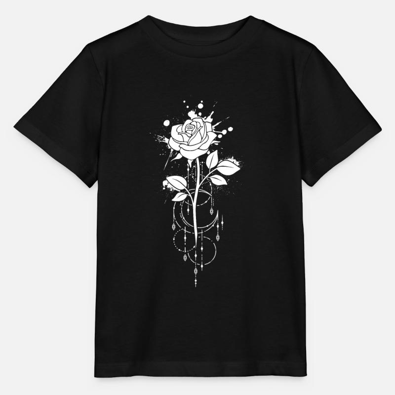 Vintage Mond Rose Hexerei Hexe Gothic - Stanley/Stella Kinder T-Shirt MINI CREATOR - Schwarz
