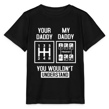 Dein Daddy - mein Daddy Chemielehrer - Stanley/Stella Kinder T-Shirt MINI CREATOR  - Schwarz - Vorne - Mikhail (115cm)
