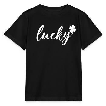 St. Patrick’s Day Gift Shamrock Men, Women, Kids - Stanley/Stella MINI CREATOR Kids’ T-Shirt - black - Front - Mikhail (115cm)