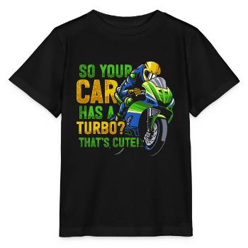Moto de course de moto dicton - T-shirt bio MINI CREATOR Stanley/Stella Enfant - noir - Devant - Mikhail (115cm)