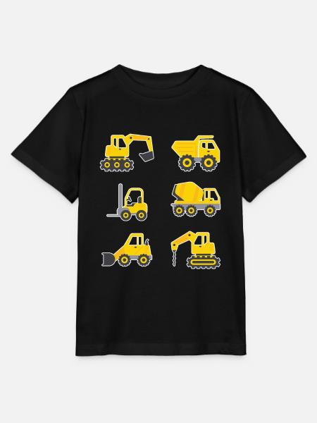 Baggerfahrer - Stanley/Stella Kinder T-Shirt MINI CREATOR - Schwarz