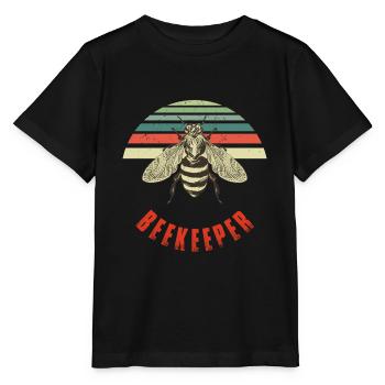 Apiculteurs apiculteurs - T-shirt bio MINI CREATOR Stanley/Stella Enfant - noir - Devant - Mikhail (115cm)