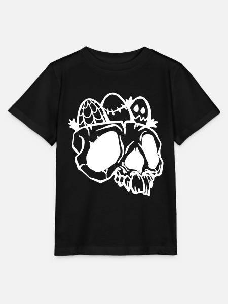 Eier im Schädel - Stanley/Stella Kinder T-Shirt MINI CREATOR - Schwarz
