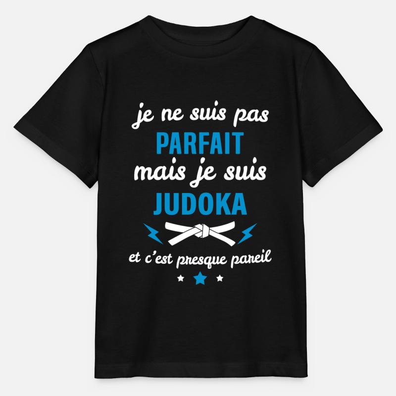 Pas parfait mais judoka - T-shirt bio MINI CREATOR Stanley/Stella Enfant - noir
