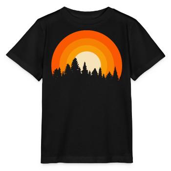 Retrowald Orange - Stanley/Stella Kinder T-Shirt MINI CREATOR  - Schwarz - Vorne - Mikhail (115cm)