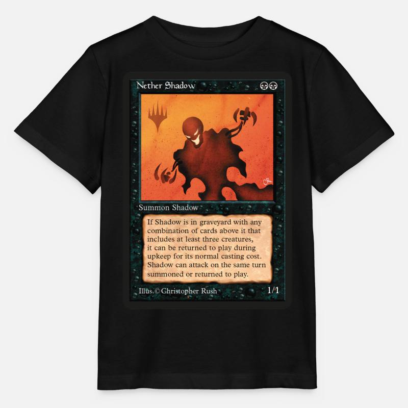 Mappa di gioco di Magic: The Gathering di Nether Shadow - Maglietta per bambini MINI CREATOR di Stanley/Stella - nero