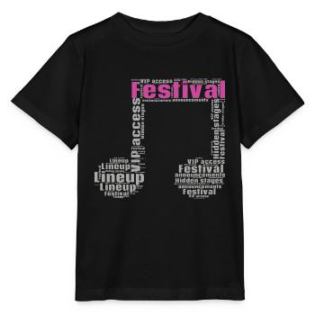 Festival - Stanley/Stella MINI CREATOR Kids’ T-Shirt - black - Front - Mikhail (115cm)