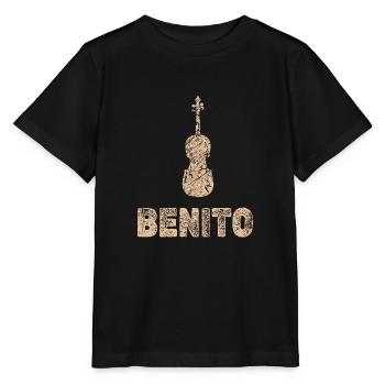 Bratsche Benito - Stanley/Stella Kinder T-Shirt MINI CREATOR  - Schwarz - Vorne - Mikhail (115cm)