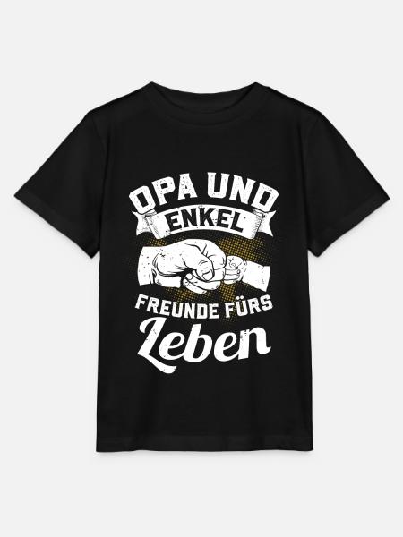 Opa und Enkel - Freunde fürs Leben - Stanley/Stella Kinder T-Shirt MINI CREATOR  - Schwarz