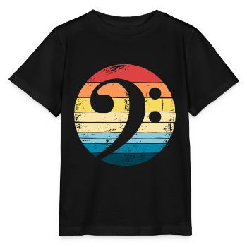 Bassiste Bass BassEr Retro Bass Wrench - T-shirt bio MINI CREATOR Stanley/Stella Enfant - noir - Devant - Mikhail (115cm)