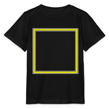 Quadrat Icon - Stanley/Stella Kinder T-Shirt MINI CREATOR  - Schwarz - Vorne - Mikhail (115cm)