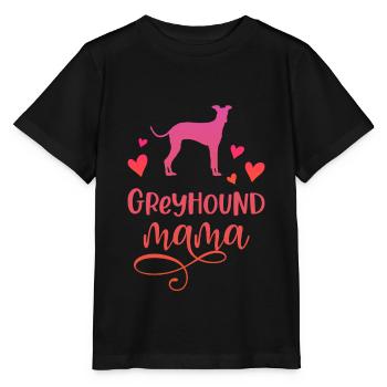 Greyhound Mama Dog Mum Greyhounds - T-shirt bio MINI CREATOR Stanley/Stella Enfant - noir - Devant - Mikhail (115cm)