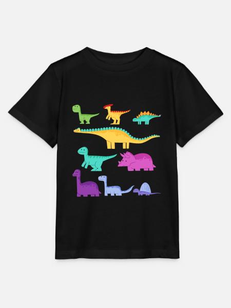 Arten Von Dinosauriern Dino - Stanley/Stella Kinder T-Shirt MINI CREATOR  - Schwarz