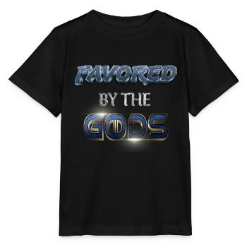 Favorite of the Gods - favored by the gods - Stanley/Stella MINI CREATOR Kids’ T-Shirt - black - Front - Mikhail (115cm)
