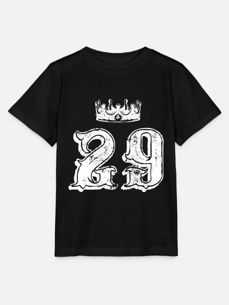 29 Zahl Krone - Stanley/Stella Kinder T-Shirt MINI CREATOR  - Schwarz