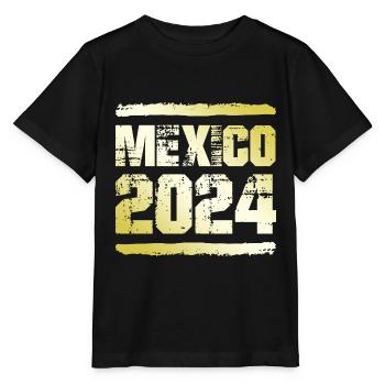 Mexique 2024 Médaille d’or - T-shirt bio MINI CREATOR Stanley/Stella Enfant - noir - Devant - Mikhail (115cm)